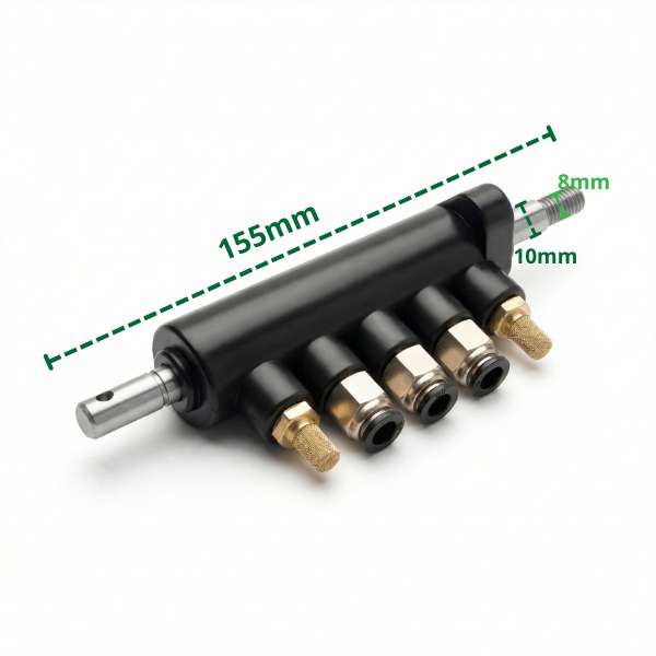 Black Plastic Valve Block Type A