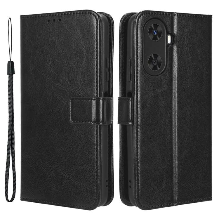 

Чехол-книжка для Huawei Enjoy 60, противоударный, с текстурой Crazy Horse, из искусственной кожи, чехол-кошелек для телефона