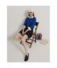 Beanpole Ladies [Essential] Wool Slim Cable Cardigan Blue (Bf685Ae06P)
