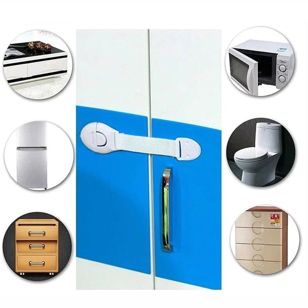 10pcs Child Safety Cabinet Locks - Baby Proof Drawer Plastic Security Protector for Kids, Childproof Home Safety Accessories
