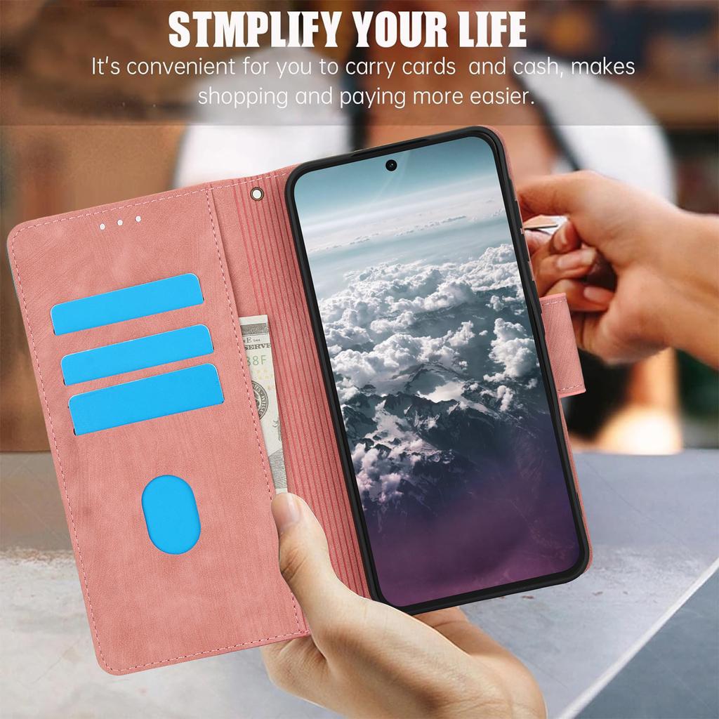 For Samsung Galaxy A57 5G Case Flower Butterfly Leather Wallet Phone Cover with Hand Strap