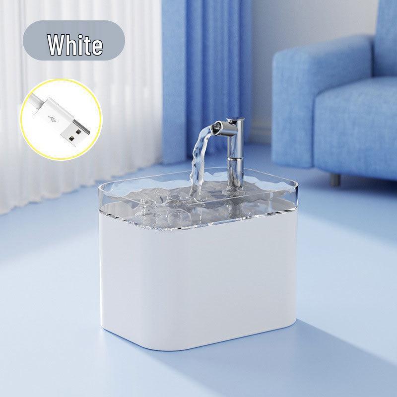 Smart Cat Water Fountain with Automatic Filtration and Large Capacity