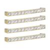 4 ks/sada Křišťálová rukojeť Moderní dvířka skříňky Diamanty Dvojitá rozteč děr 128 mm Knoflík zásuvky