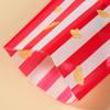 Red White Stripe Candy Bags Cookie Snacks Bags Popcorn Treat Bags for Circus Carnival Birthday Party Favor Baby Shower Decor