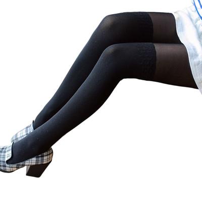 Meias Calças Femininas Moda Design Meias Estampadas Formato de Gato Meia Calça Fina Meias Falsas Moda