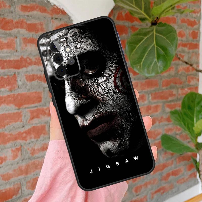 Jigsaw Saw Horror Phone Case For Samsung Galaxy A54 A34 A14 A55 A35 A25 A15 A52 A32 A12 A51 A71 A13 A33 A53
