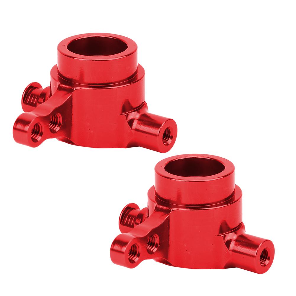 2PCS Aluminum Alloy Steering Block Fit for Traxxas Slash 4X4 1 10 Truck RC AccessoryRed