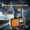 Solar-Powered Multi-Band Emergency Radio with Hand-Crank, Flashlight, and Weather Alerts