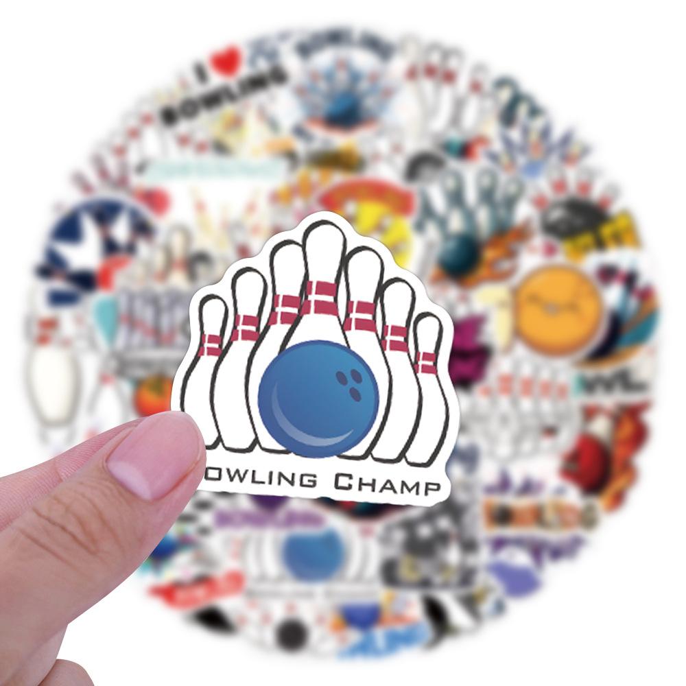 55 New Bowling Sports Graffiti Stickers Decorative Scooter Suitcase Notebook DIY Stickers