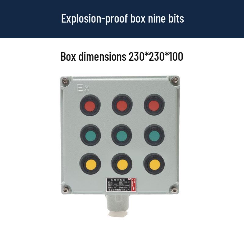 LA53 Explosion-Proof Emergency Stop & Self-Locking Control Switch Box (1H/2H/3H)