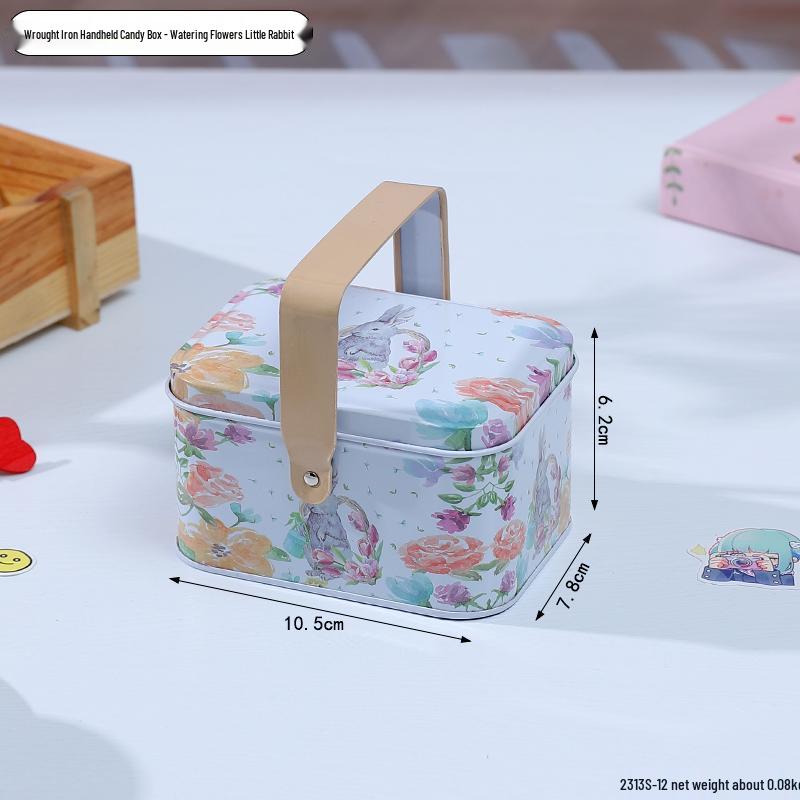 Adorable Cartoon Chocolate & Cookie Tin Box - Children's Gift or Wedding Favor Storage