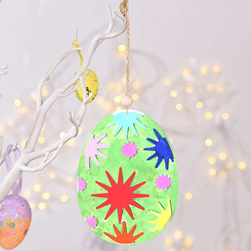 WTEMPO DIY Epoxy Resin Mold Easter Eggs Shaped Design Silicone Mold Home Festive Party Hanging Pendants Making Mold Decoration Silicone Mold