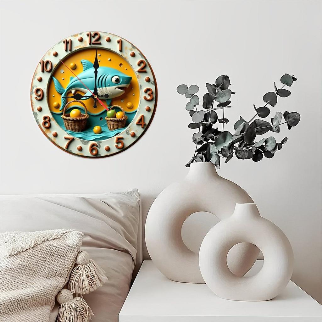 25x25cm Wooden Wall Clock Combining Natural Beauty with Functional Timekeeping