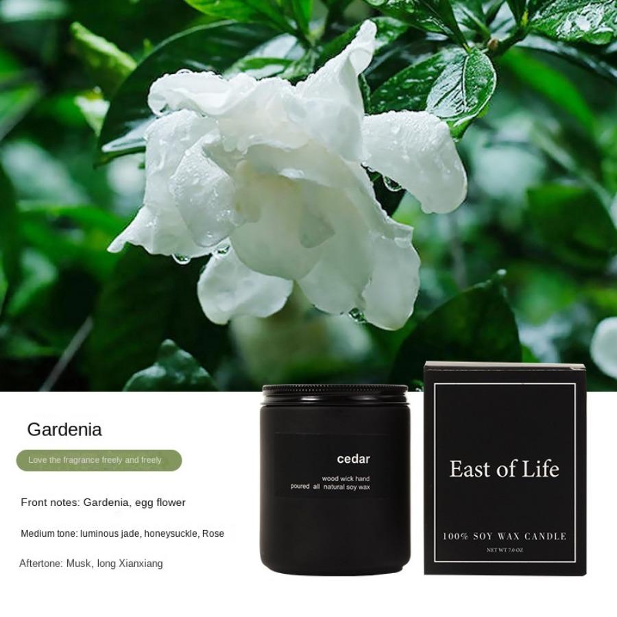

1шт ароматизированные свечи соевый воск ароматерапия стеклянная банка свечи новинка лавандовый воск чашка домашний декор йога для купания снимает усталость gardenia