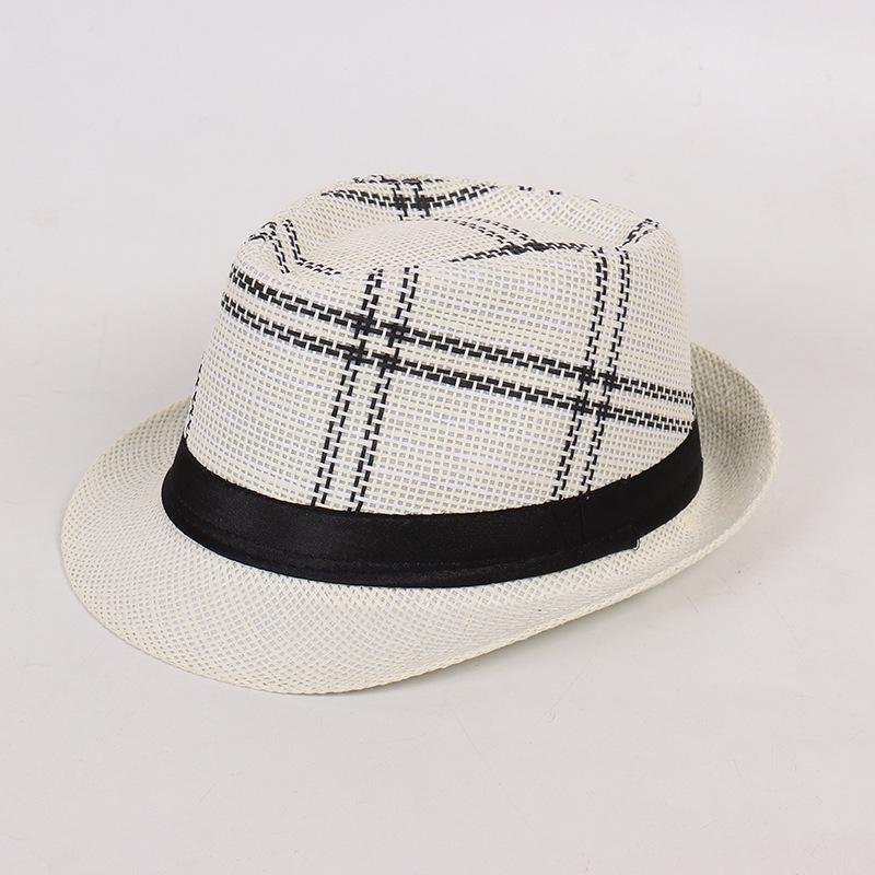 Unisex British Retro Fedora Short-Brim Round Crown Hat with Sun Protection