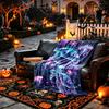 Jellyfish Underwater Scene Pattern Blanket, Cozy Blanket for All-Season Comfort on Sofas, Beds, Office, Car, Camping and Travel