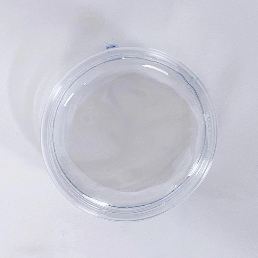 With Keyring Round Badge Storage Pouch Protection Case Clear Outdoor Bag  Backpack Decor