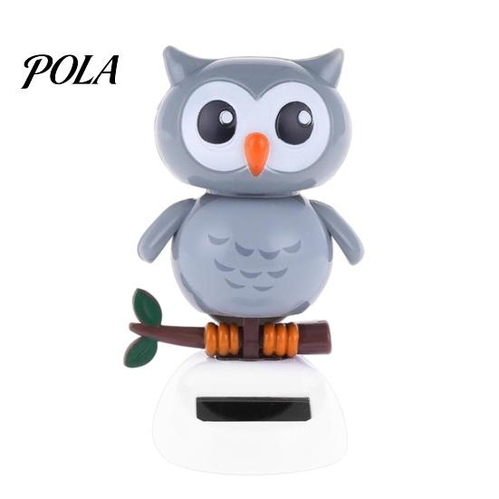 Solar Motion Dashboard Toy Funny Dancing Duck Toys, Creative Fun Swinging Durable Owl Car Decorations Desktop Ornaments Interior Plastic Ornament