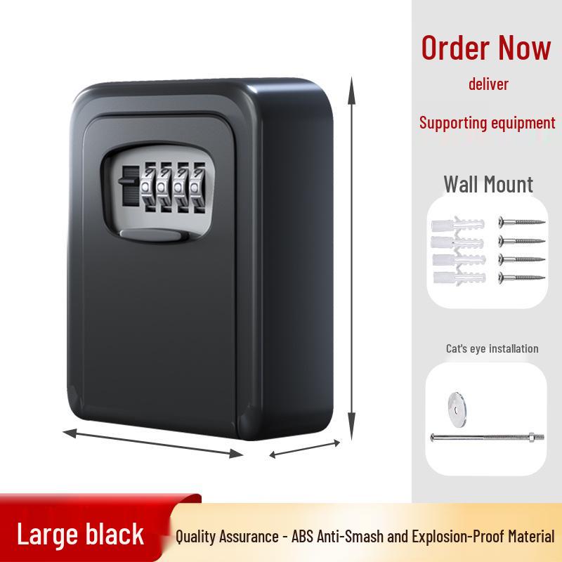 Wall-Mounted Anti-Theft Key Lock Box for Homes and Construction Sites