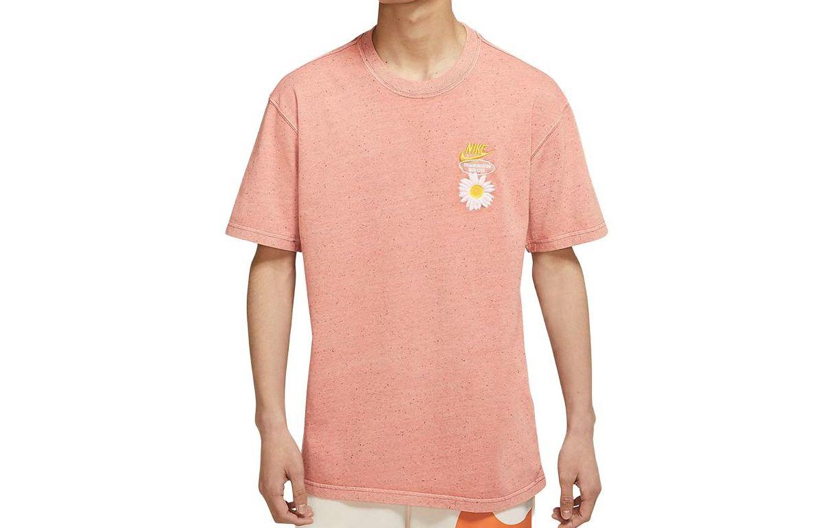 

Nike Drop Shoulder Sleeve T-Shirt Men s Rock Pink DM6334-693 L