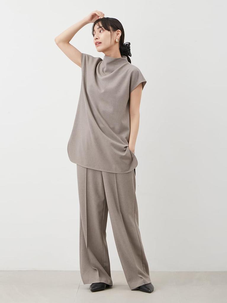 Draped blouse and elastic pants SETUP 09WFO254019 MOC 0 semi-flared