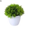 Artificial Bonsai Plants Small Tree Grass Plants Pot Tabletop Landscape Simulated Plant Bonsai Ornament Fake Plant Decoration