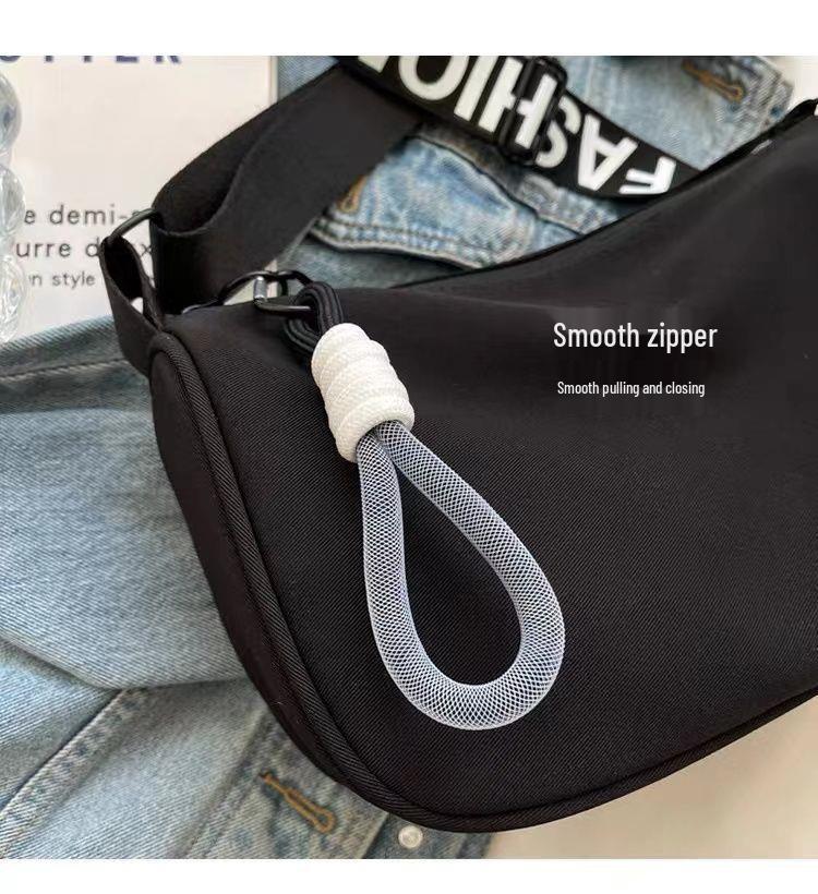 Damenmode Nylon Canvas Umhängetasche mit breitem Riemen – Vielseitig, großes Fassungsvermögen, lässiger Stil