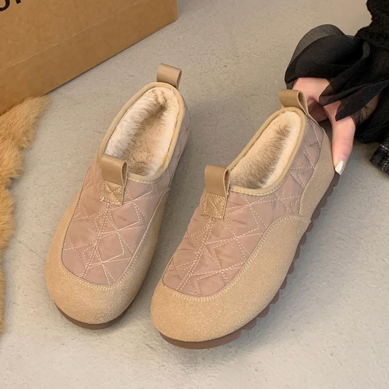 Winter high-top cotton shoes beef tendon sole velvet cloth shoes snow shoes medium shoes
