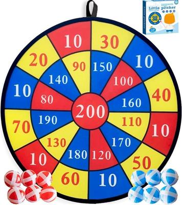 Seul Bleu Large 12 Recreational Darts Dartboard, Self-Adhesive, 71cm, Balls, Target, Game,