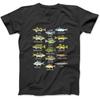 Kids Fish Species Biology Types of Freshwater Fish Fishing T-Shirt Sweatshirt Hoodie Tanktop for Men Women Kids Black
