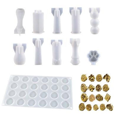 Sealing Wax Stamp Handle Resin Mold Wax Seal Stamp Making Supplies for DIY Craft