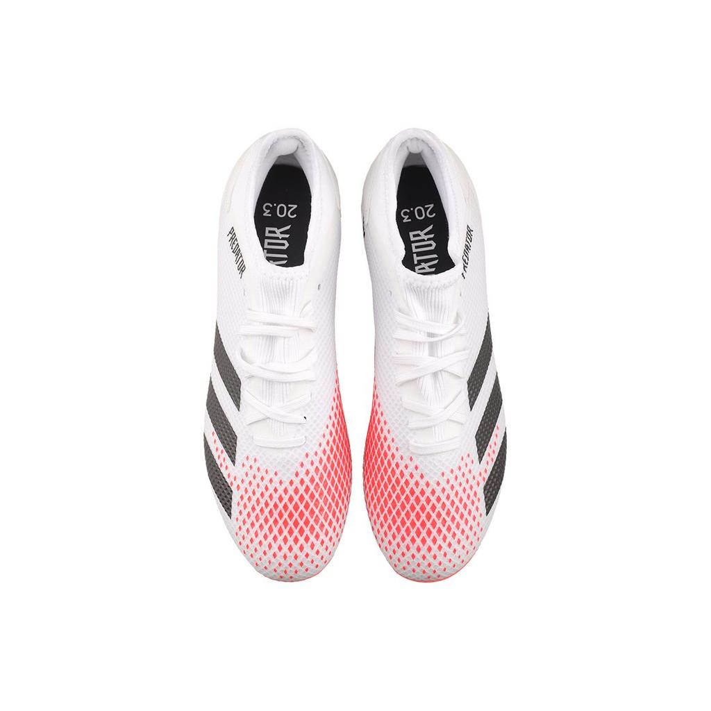 Adidas 20.3 L MG Multi Ground Cushioning Slip Resistant Abrasion Resistant Soccer Shoes Men's White FW1092