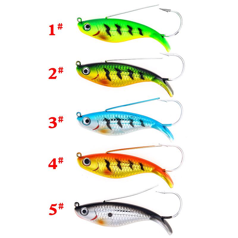Simulated Fish Scale Lure: 8.5cm/21.2g Single Hook Hard Bait for Fishing