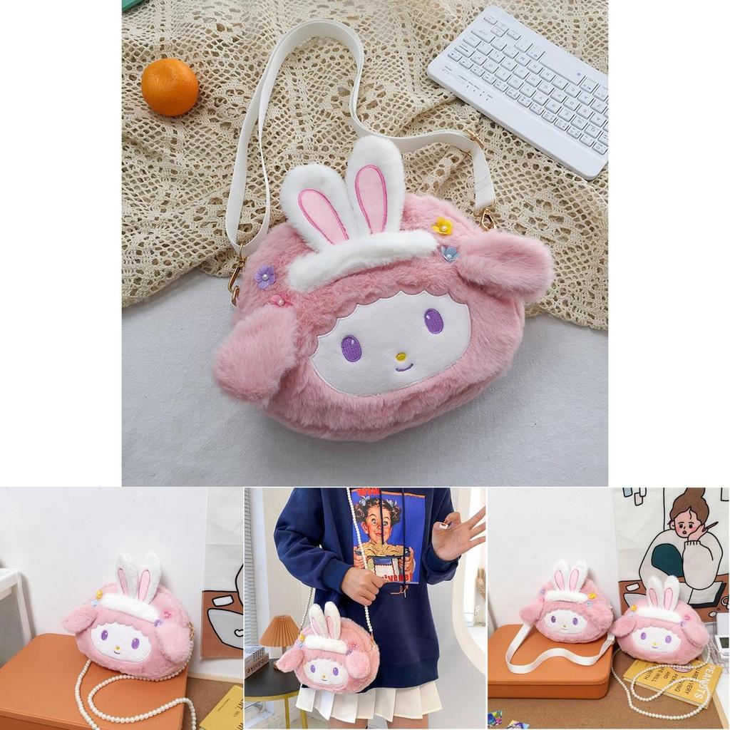 Meleedy Cute Rabbit Plush Toy Backpack