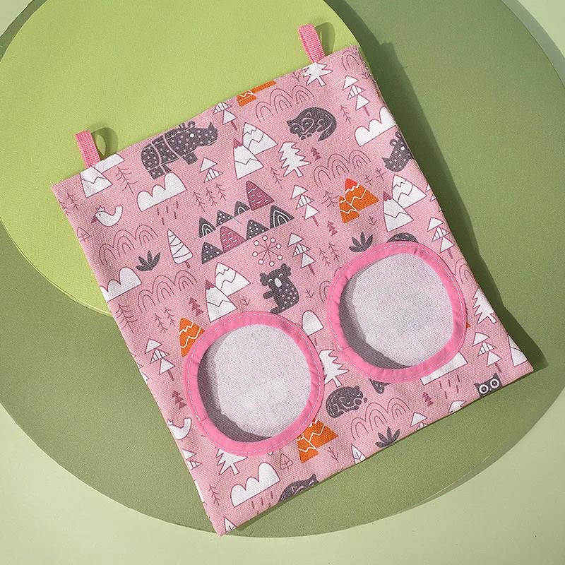 3/2/1 Hole Hanging Hay Bag for Bunny Guinea Pigs Small Animal Feeder Rabbit Food Dispensers Bag Cage Pet Feeding Accessories