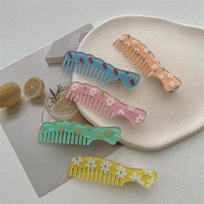 Girly Flower Cute Comb Hairpin: Creative Japanese & Korean Bangs and Side Clip Hair Accessory