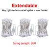 20M Length Waterfall Fairy Light Waterproof Outdoor String Light LED String Lights  New Year Decor