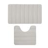 Coral Fleece Floor Mat Toilet 2pc/3pc Set, Absorbent Floor Mat, Carpet,Dirt Resistant, Non Slip Foot Mat, Household Bathroom, Bathroom Entrance Mat
