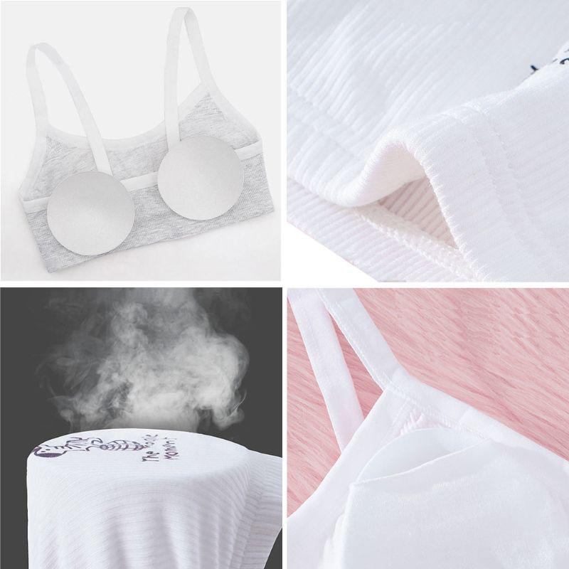 Girl Underwear Soft Cotton Bra for Kids Teenager Training Vest Underwear Puberty
