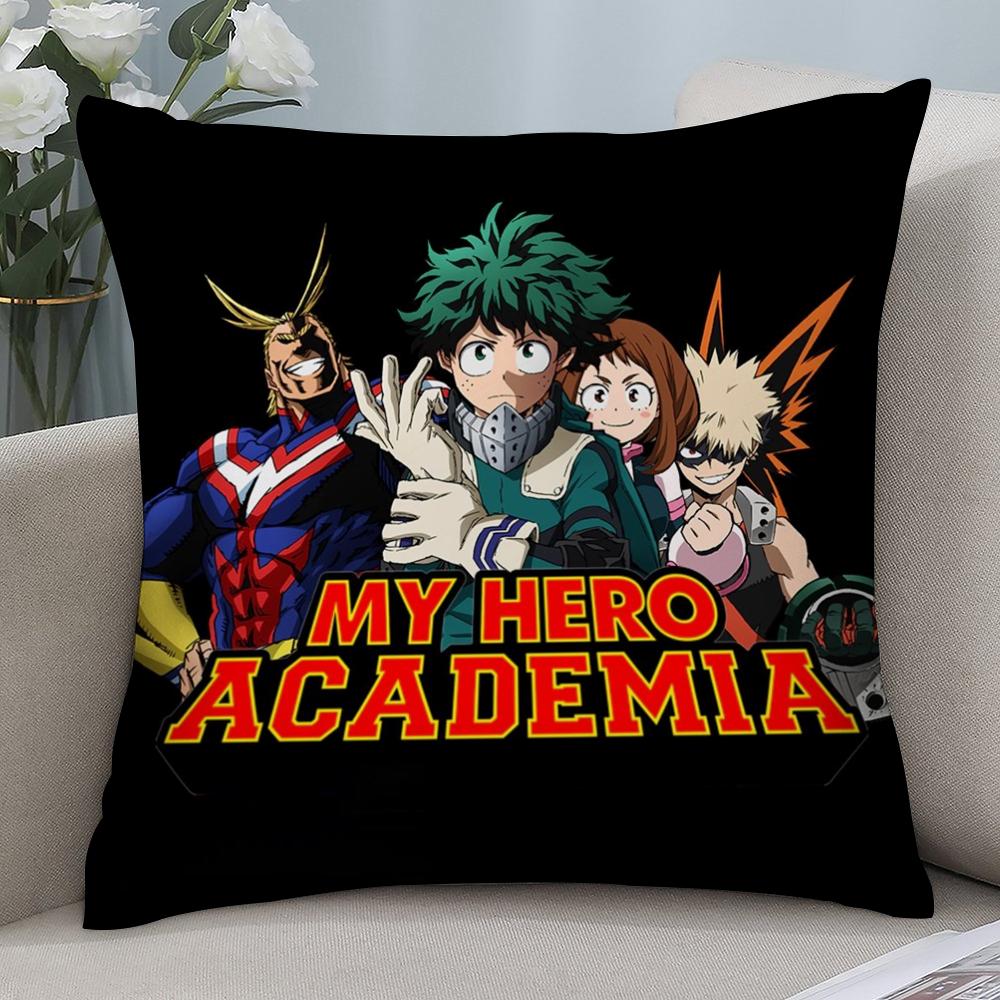 

C-Мультяшный M-Моя геройская академияS Наволочка Короткий плюш Диван Декоративный Подарок Дом Двусторонняя печать Подушка 12x12in 30x30cm