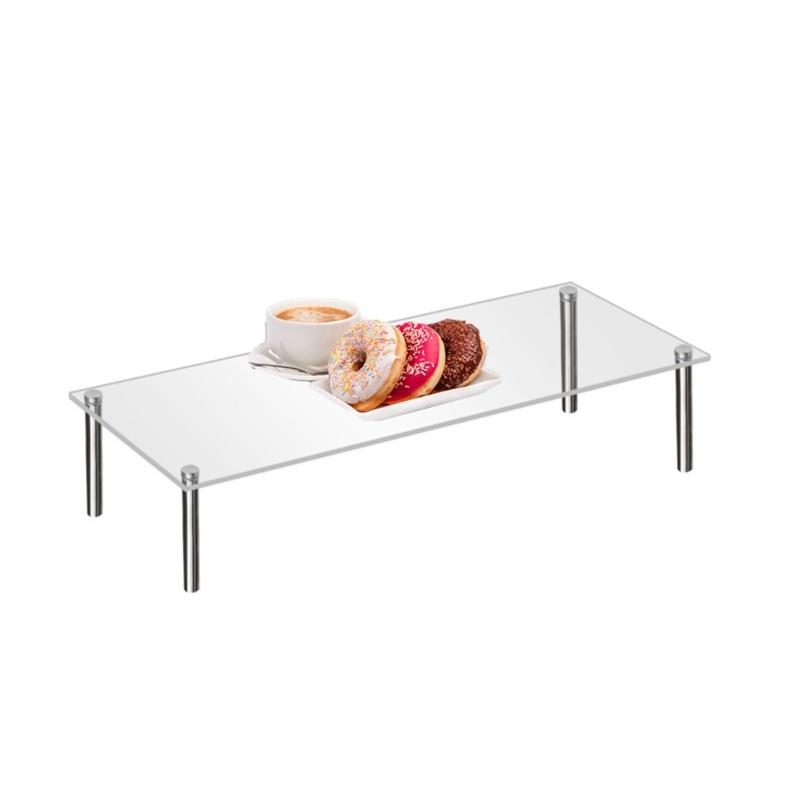 1Set Clear Acrylic Cake Display Rack Multipurpose Show Stand Bracket Supplies for Wedding Birthday Festival Party