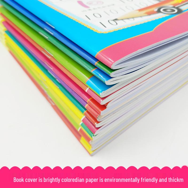 Early Childhood Pencil Tracing Book: Numbers, Pinyin, and Stickers for Preschool Learning