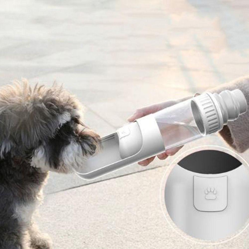 Plastic Dog Water Bottle Leakage Proof Dog Feeder Bowl Dispenser  Travel