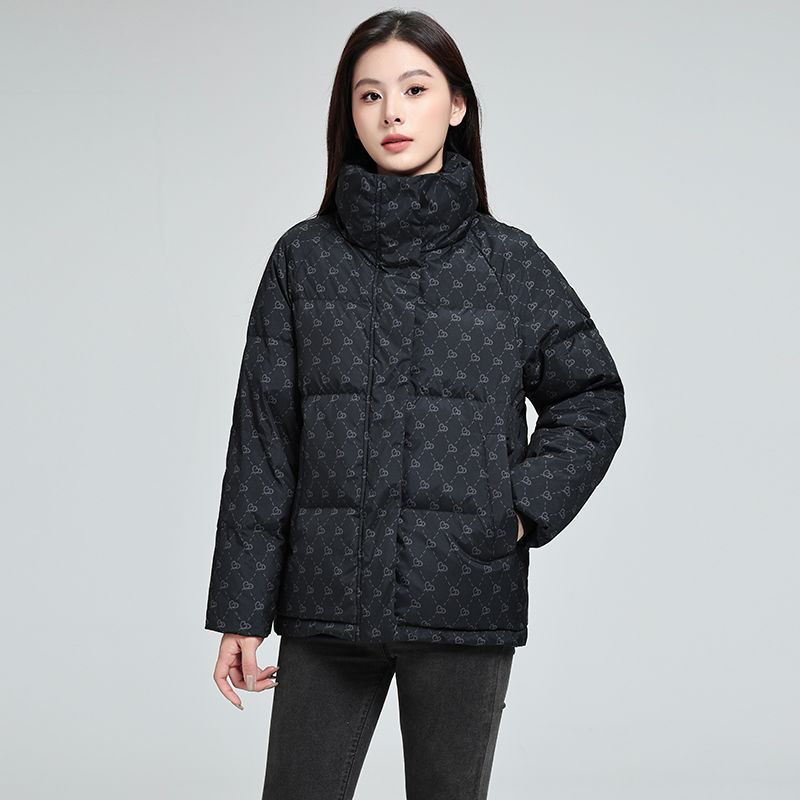 2025 Winter New Down Cotton Clothes Women's Short Bread Clothes Fashionable Loose Small Thickened Coat Tide