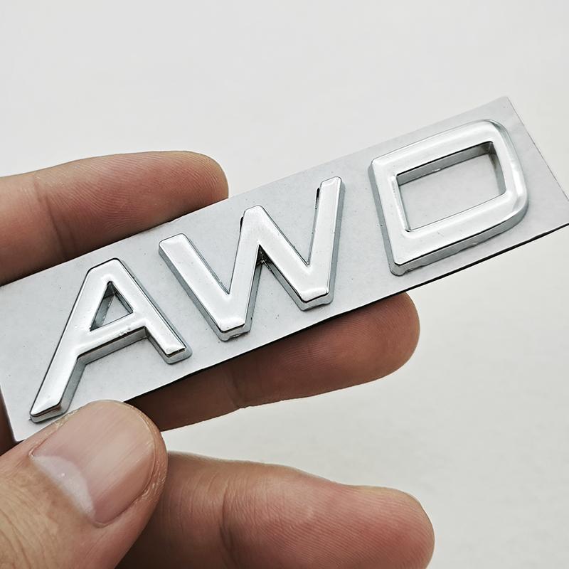 3D Metal Car Badge Logo T5 T6 AWD Rear Trunk Emblem Decals For Volvo S40 S60 S80 V60 V70 V90 XC40 XC60 XC90 Exterior Accessories