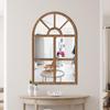 3D Window Arch Acrylic Mirror Sticker - Self-Adhesive Wooden Wall Décor