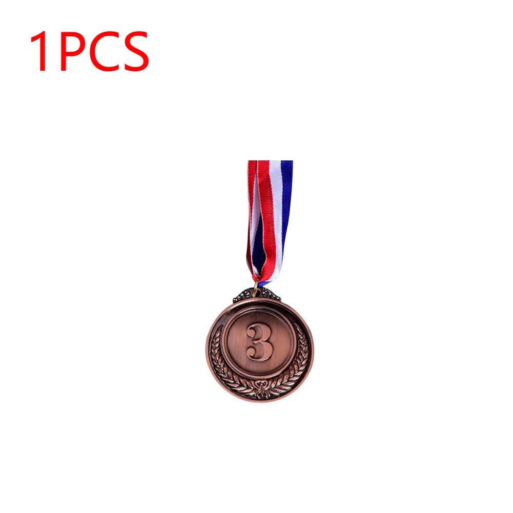 1-30pcs Winner Reward Gold Silver Bronze Award Medal with Neck Ribbon 1st 2nd 3rd Prize Medal Competition Prize Medal Souvenir