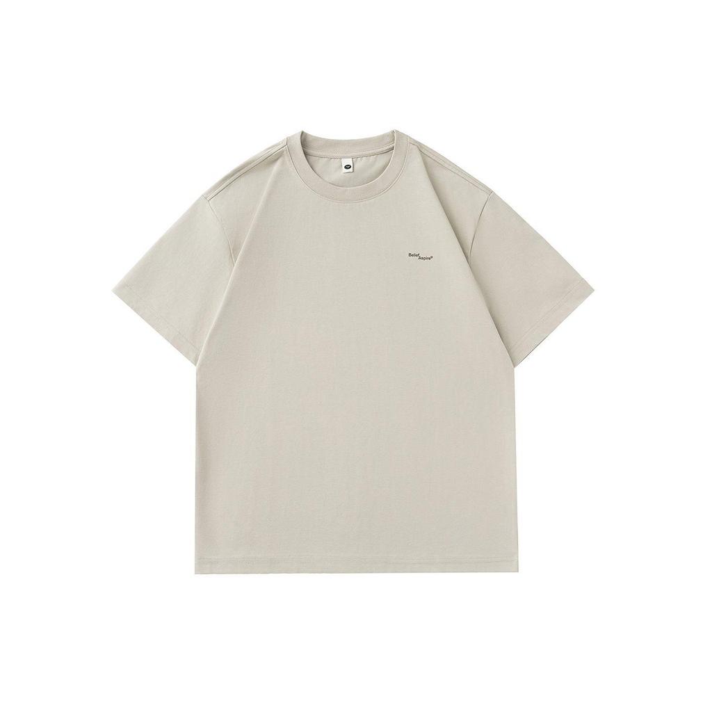 Trendy Plain Color Cool Touch Round Neck Loose Japanese Style Men's T-Shirt - Summer 2026 Collection