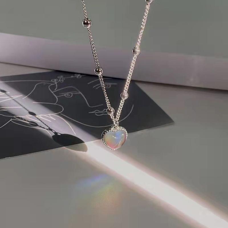 Gefühl emotionale empfindliche Verfärbung Liebe Anhänger Halskette Perlenkette