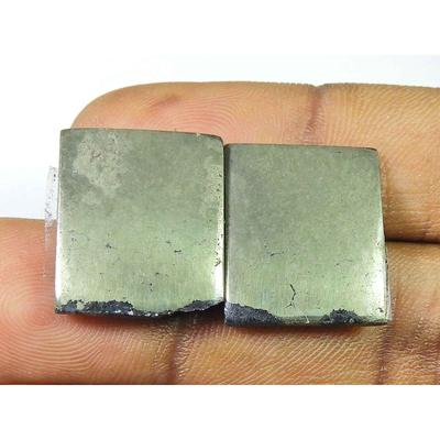 45Cts. Natural Appach Gold Pyrite Matching Pair Ocatgon Gemstone 16X18MM SK-2164